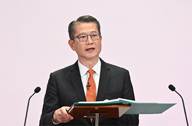 Financial Secretary Paul Chan delivers his Budget speech. Financial Secretary Paul Chan delivers his Budget speech.