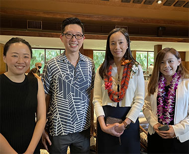 (From left) Director of the Hong Kong Trade Development Council, Los Angeles, Ms Tiffany Wong; Hawaii State Senator Stanley Chang; Ms Jacko Tsang and Ms Emily Ng at the Hong Kong Luncheon on Feb 25. (From left) Director of the Hong Kong Trade Development Council, Los Angeles, Ms Tiffany Wong; Hawaii State Senator Stanley Chang; Ms Jacko Tsang and Ms Emily Ng at the Hong Kong Luncheon on Feb 25.
