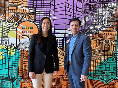 Director of the Hong Kong Economic and Trade Office, Ms Jacko Tsang (left) met with Senior Vice President (Global Technology and Innovation) of the Austin Chamber of Commerce, Mr Roland Peña (right) on Mar 15. Director of the Hong Kong Economic and Trade Office, Ms Jacko Tsang (left) met with Senior Vice President (Global Technology and Innovation) of the Austin Chamber of Commerce, Mr Roland Peña (right) on Mar 15.
