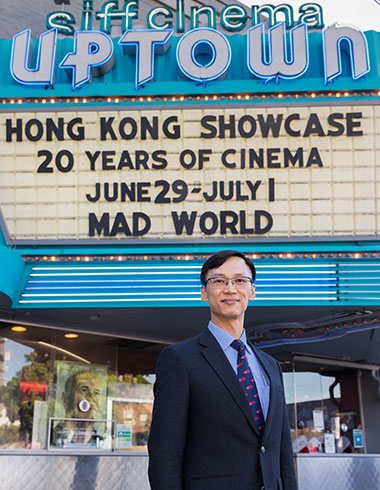Director Ivanhoe Chang at the Hong Kong Showcase in Seattle 